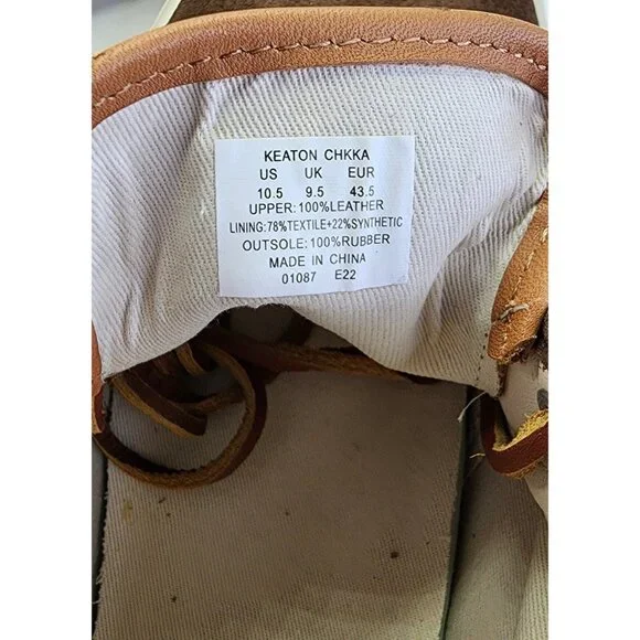 Polo Ralph Lauren Keaton Suede Chukka Boots Size 10.5D Brown Lace Up Casual - Picture 12 of 13